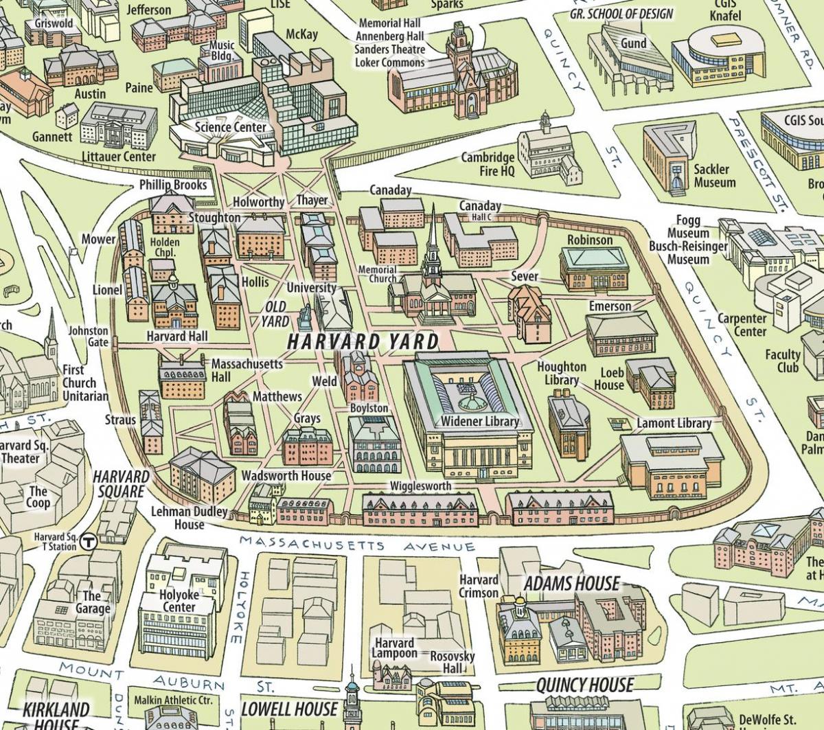 térkép, a Harvard egyetem