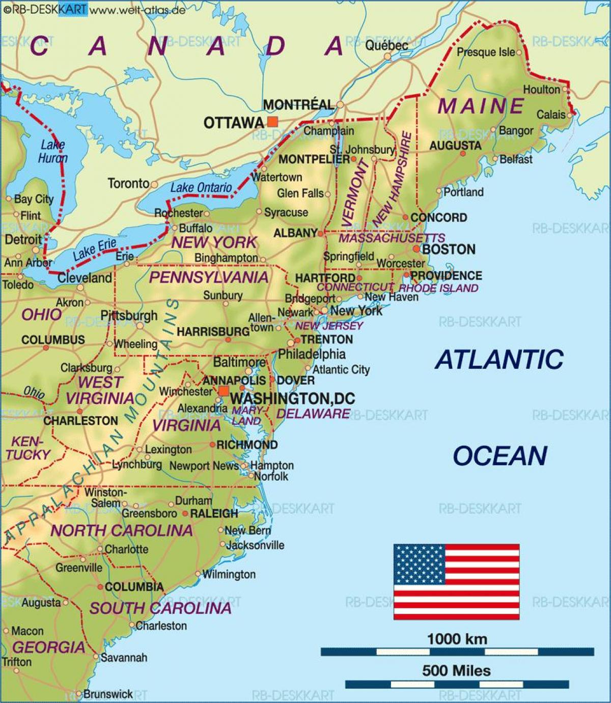 Boston minket térkép