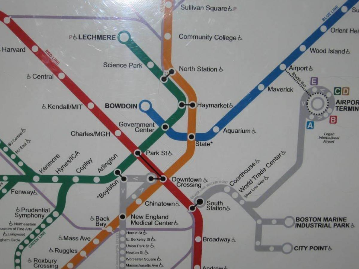 Boston a déli pályaudvar térkép