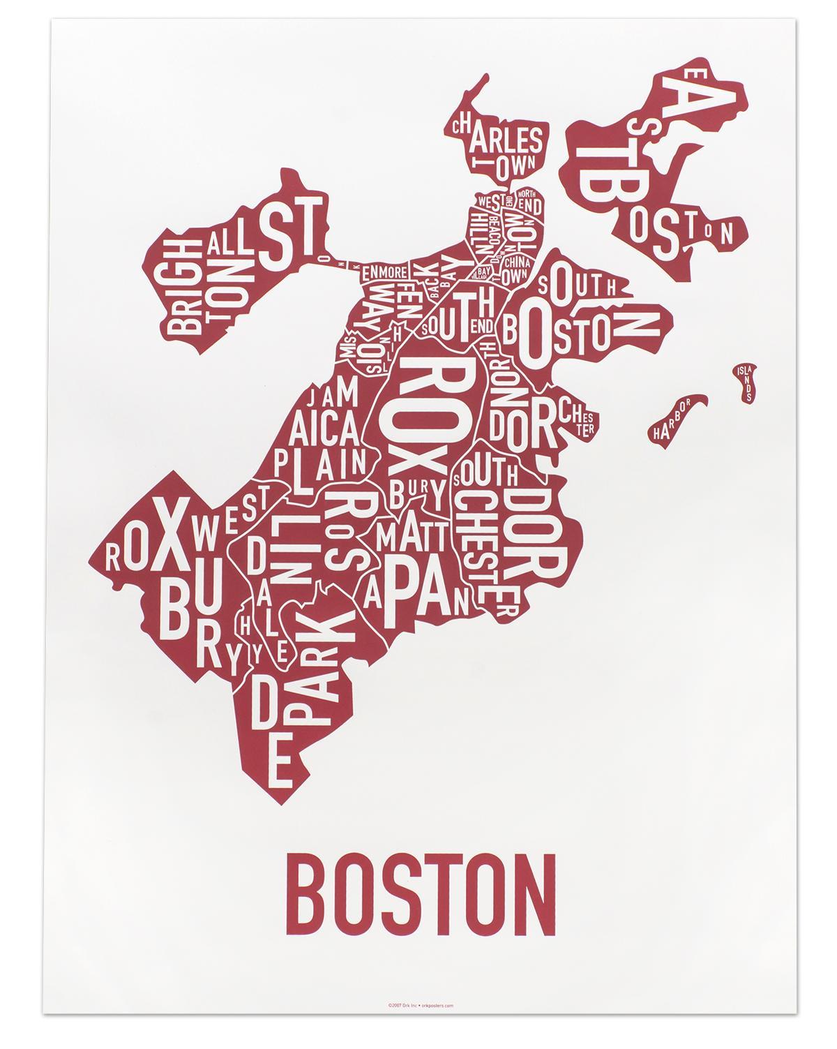 város Boston térkép