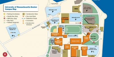 Az egyetemet Bostoni egyetemen térkép
