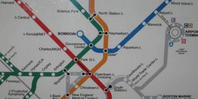 Boston a déli pályaudvar térkép