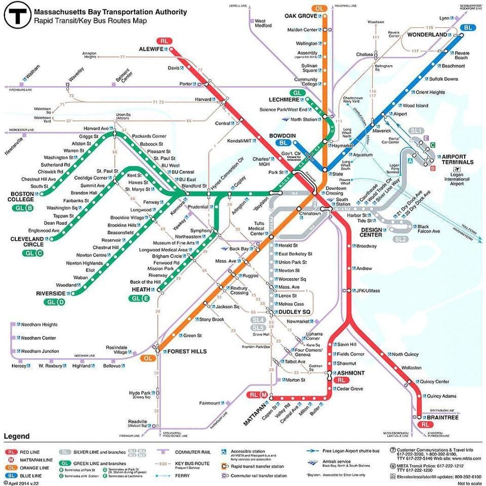 Közlekedési hatóság Boston térkép