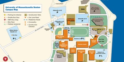 Az egyetemet Bostoni egyetemen térkép