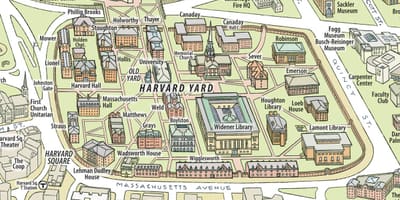 Térkép, a Harvard egyetem