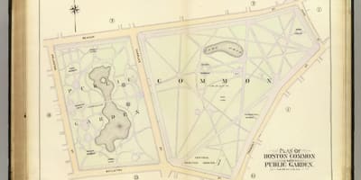 Térkép Bostoni közpark