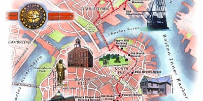 Térkép Boston freedom trail