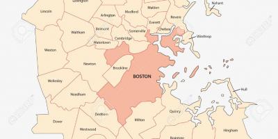 Metro Boston térkép