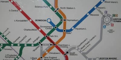 Boston a déli pályaudvar térkép