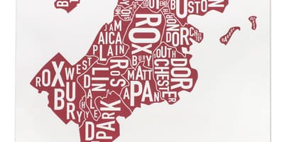 Város Boston térkép