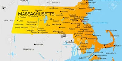 Massachuset térkép