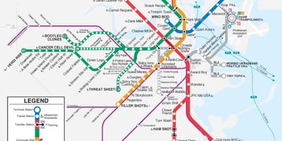 Térkép t Boston térkép